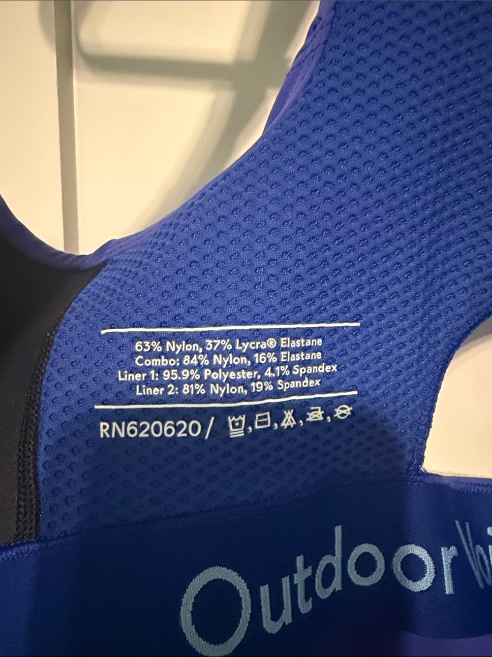 Outdoor Voices Size S/M DD Cup Zip-Front Royal Blue Athletic Mini Dress Tennis - Picture 7 of 9